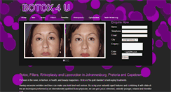 Desktop Screenshot of botox4u.co.za